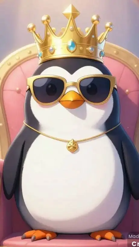 ai character: penguin king background