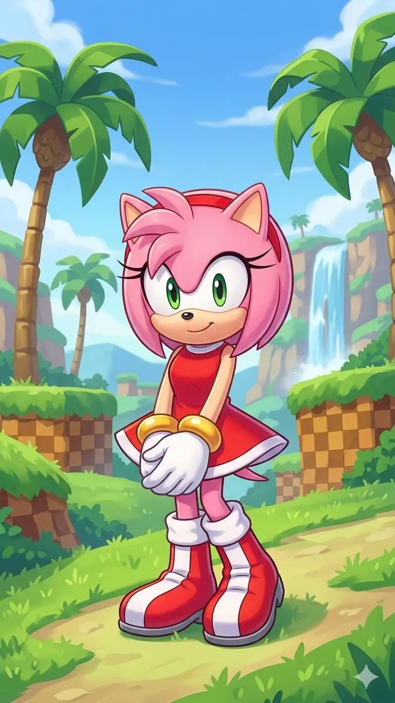ai character: Amy Rose background