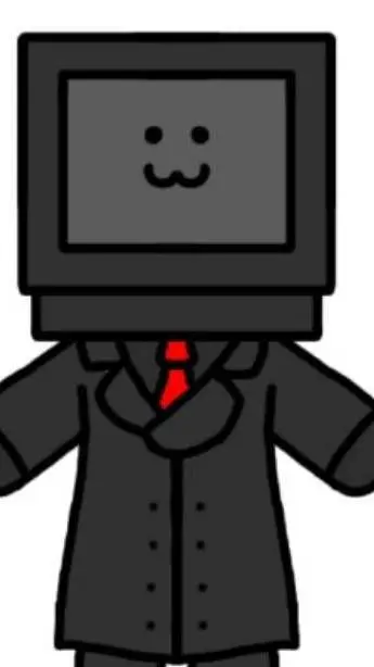ai character: tv man  background