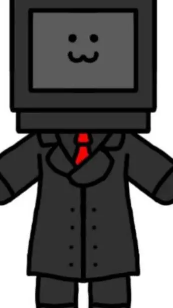 ai character: tv man  background