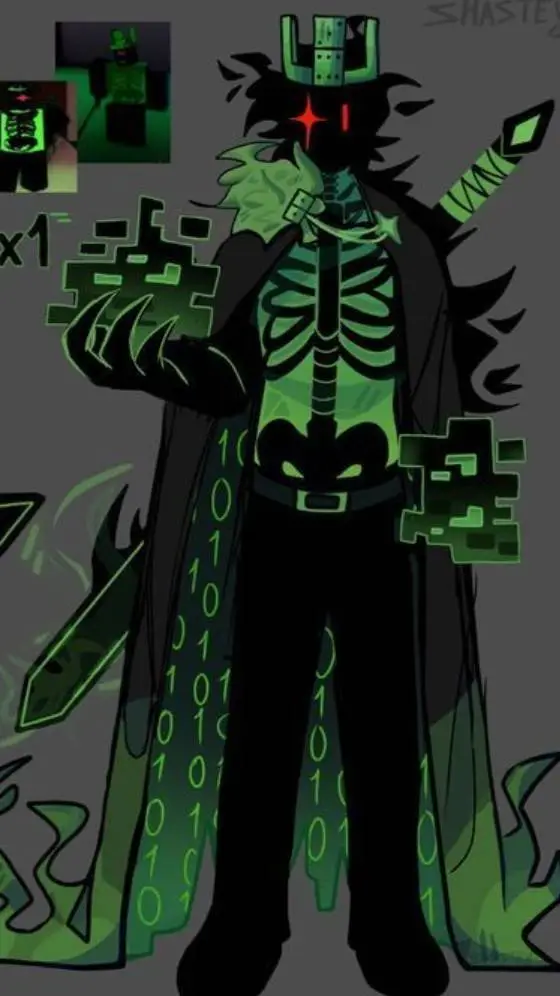 ai character: 1x1x1x1  background