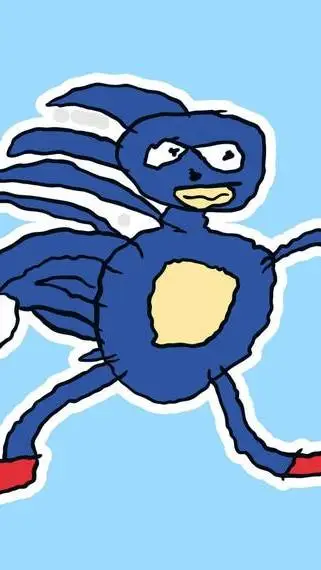 ai character: Temu sanic background