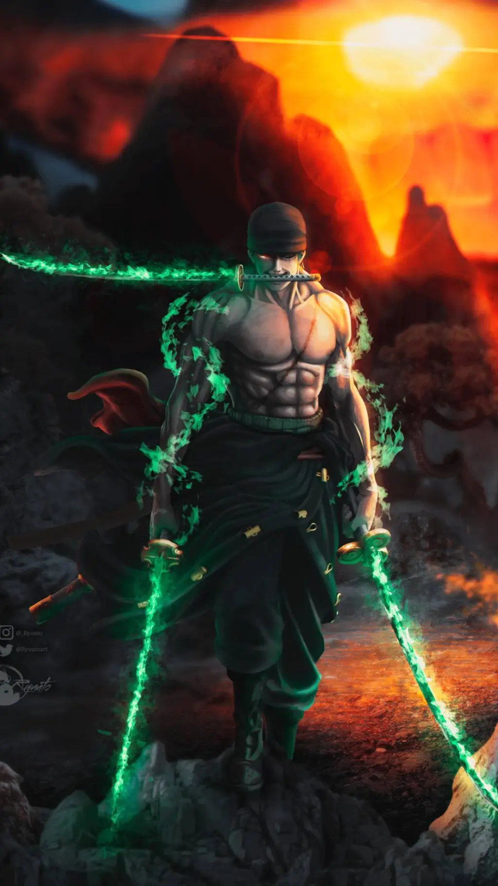 ai character: Roronoa Zoro background