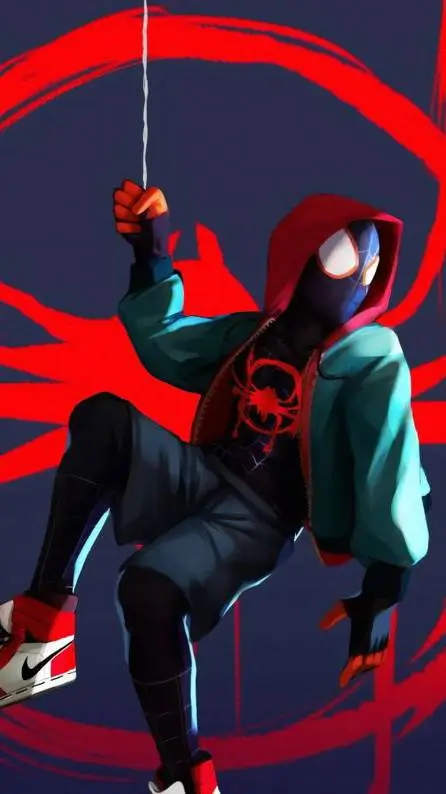 ai character: Miles morales  background