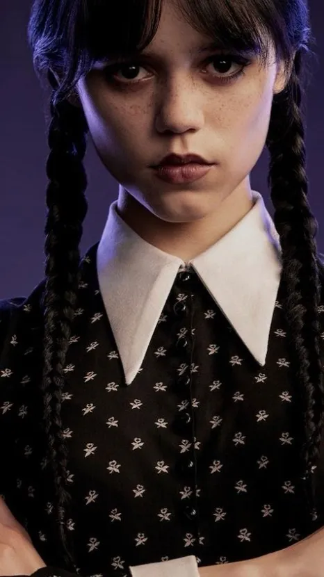 ai character: Wednesday ￼ background