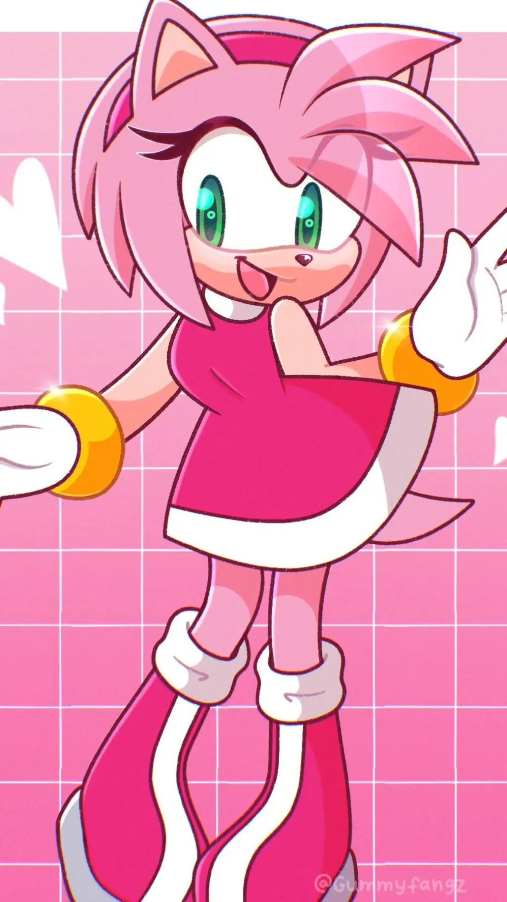 ai character: Amy Rose background