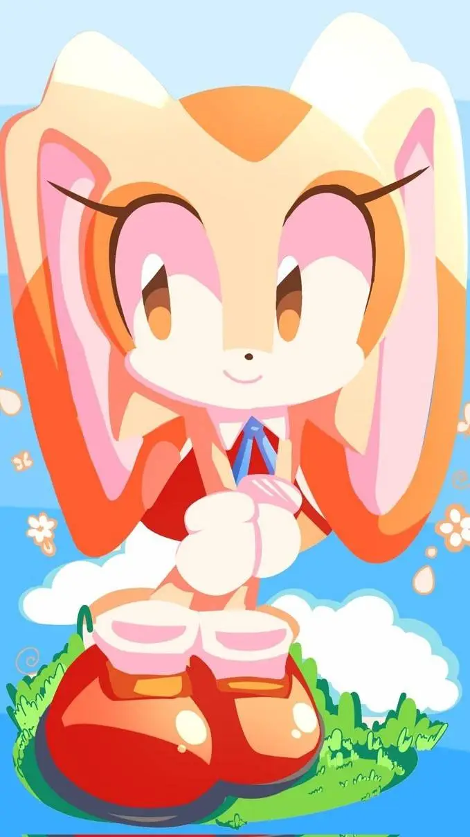 ai character: Cream the Rabbit background
