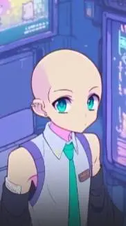 ai character: Miku pelona  background