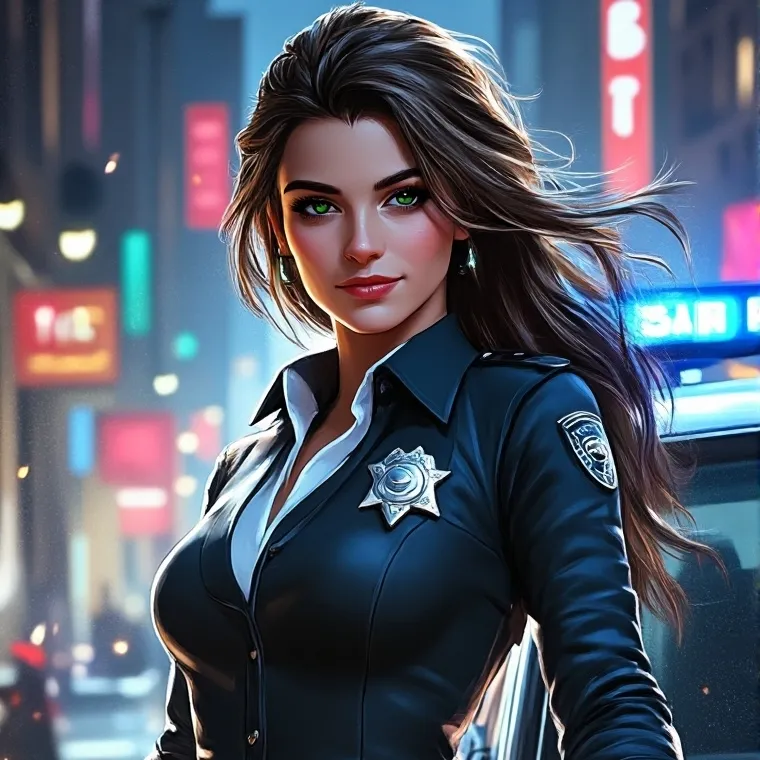 chat with ai character: cousine policiere