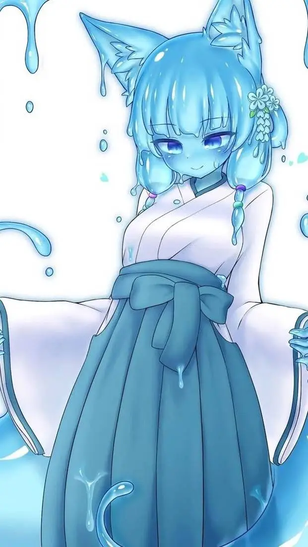 ai character: Slime kitsune background