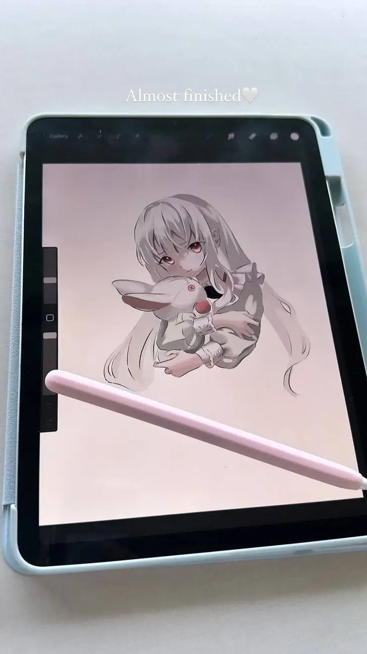 ai character: Editing tablet  background
