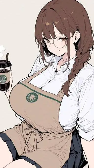 ai character: Belle the barista background