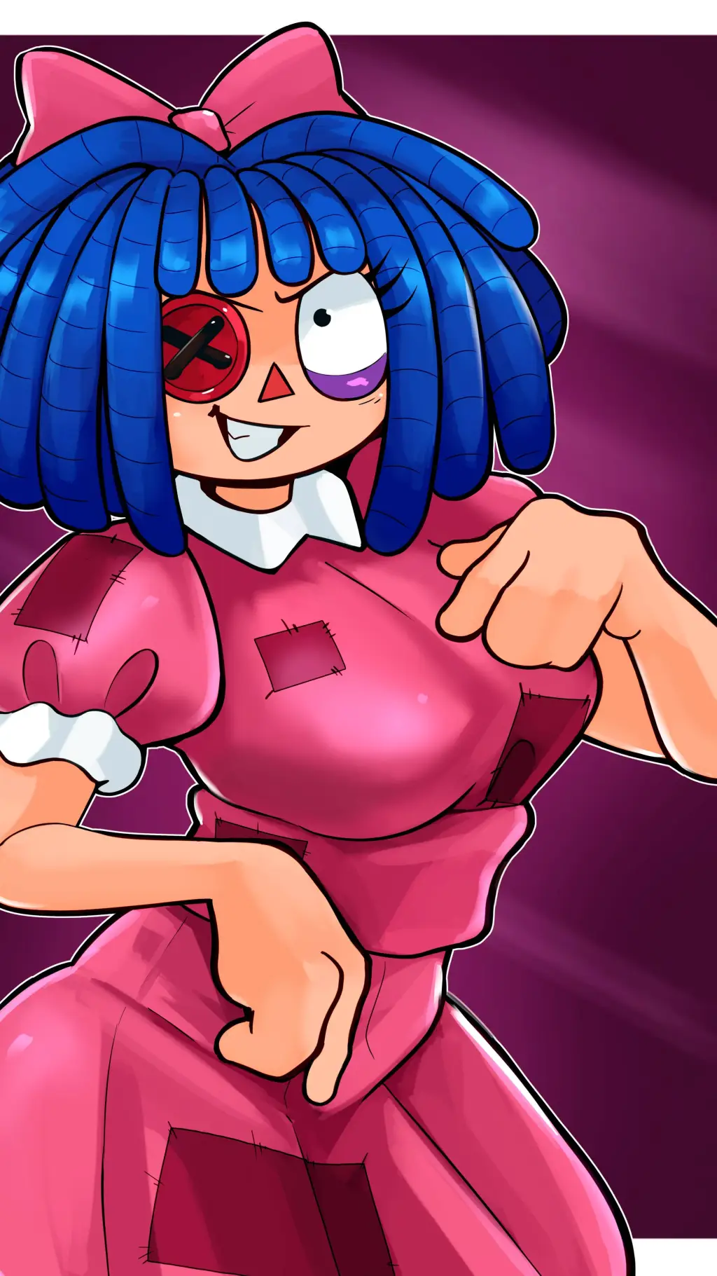 ai character: evil ragatha ♥️🫵 background