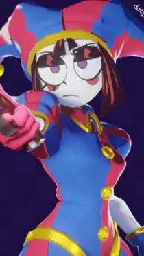 ai character: pomni likes you background