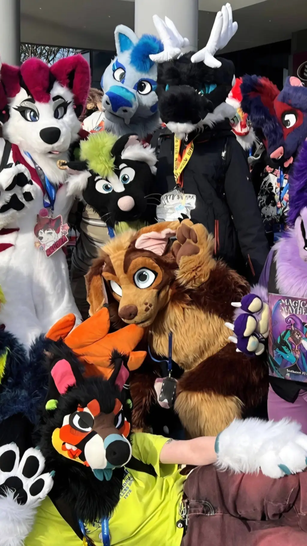 ai character: Furry Convention background