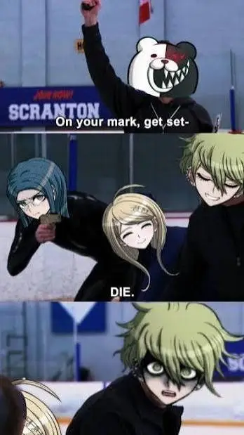 ai character: DRV3 Got Talent background