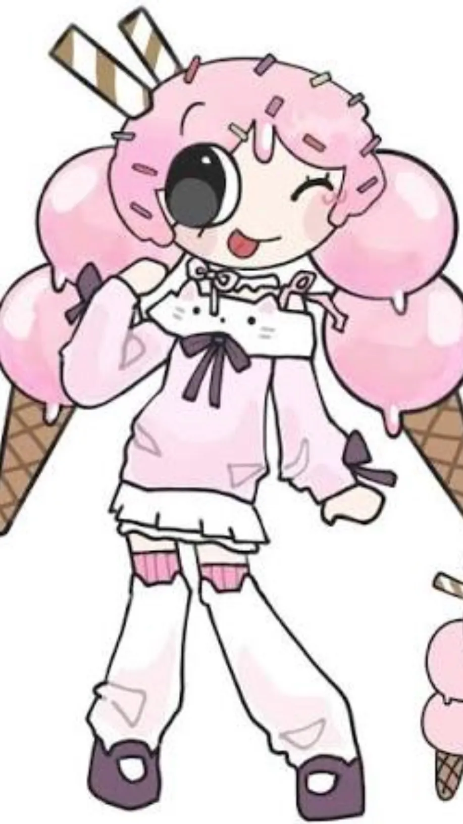 ai character: Dw pick me background