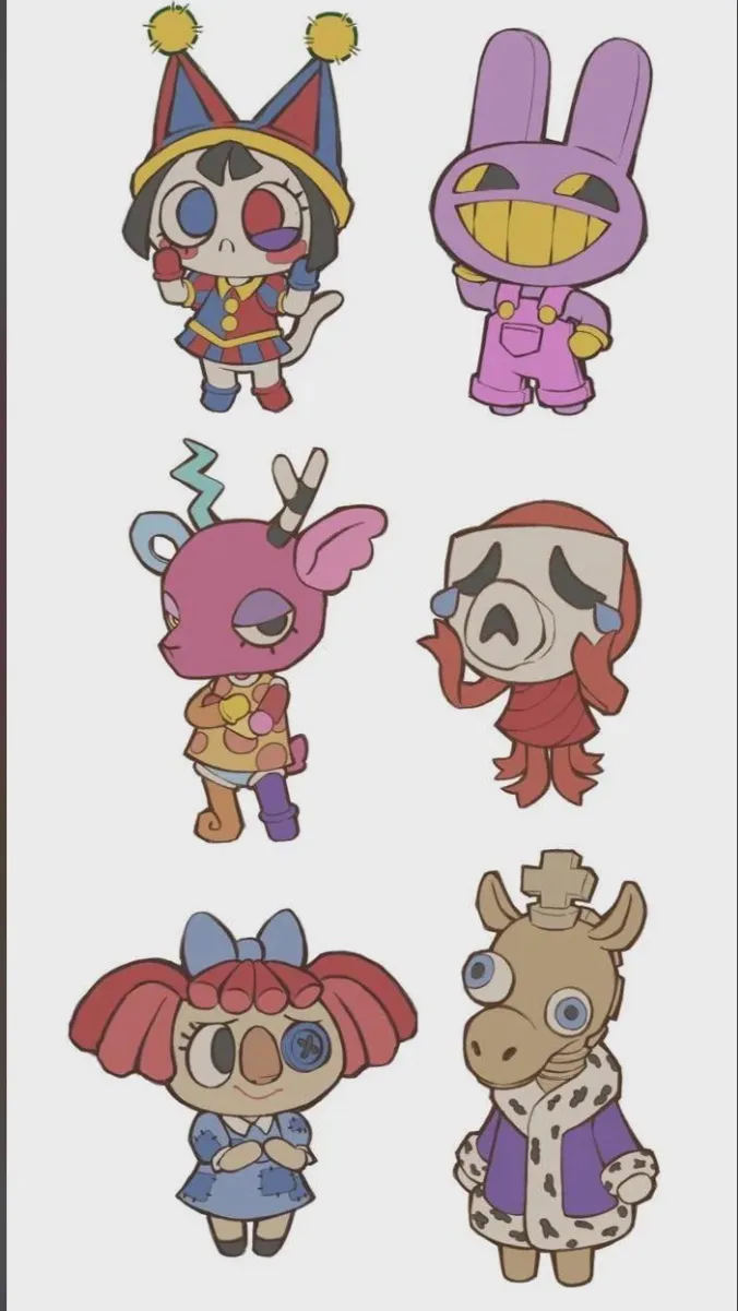 ai character: Tadc animals :3 background