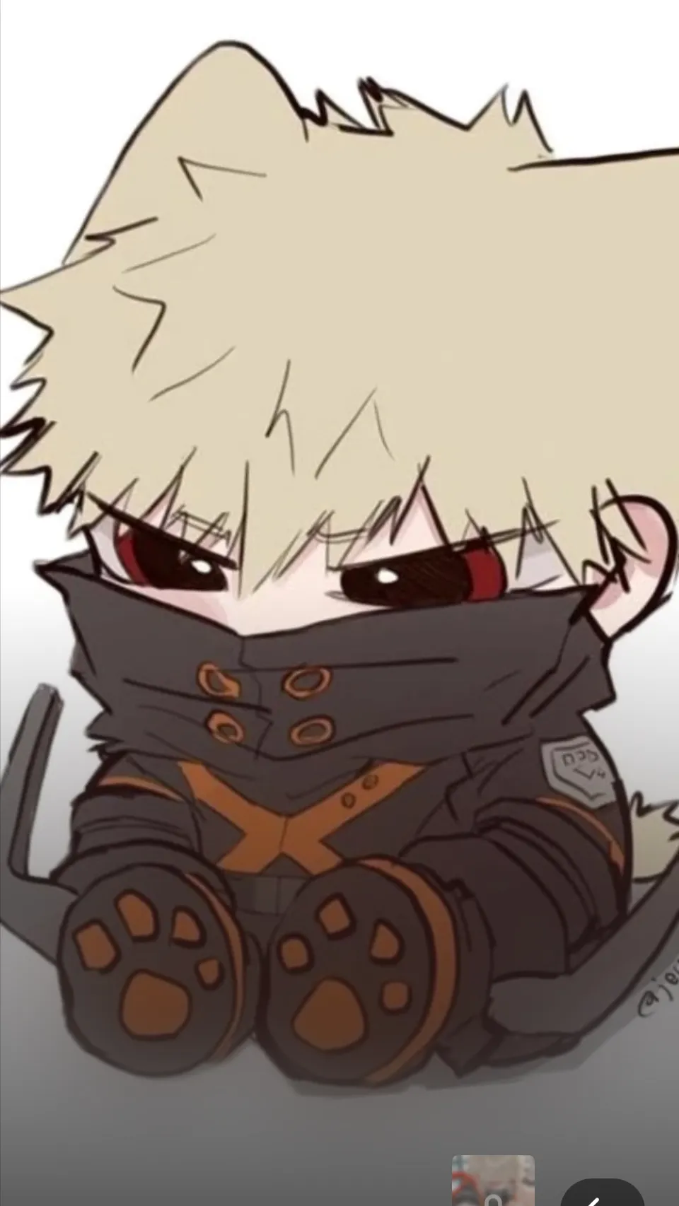 ai character: Bakugo background