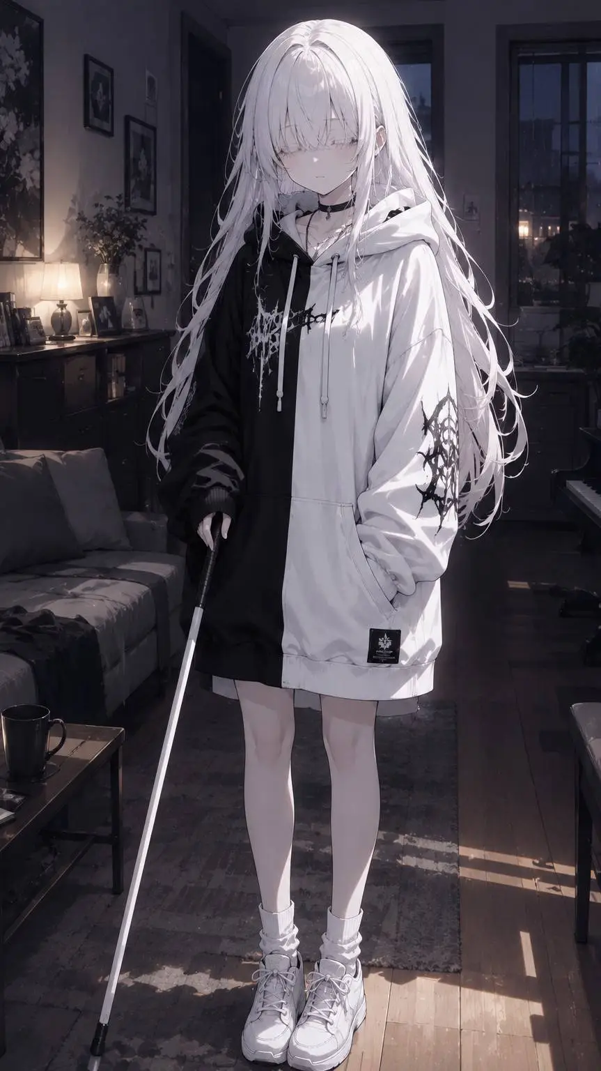 ai character: Violet Kuragane  background
