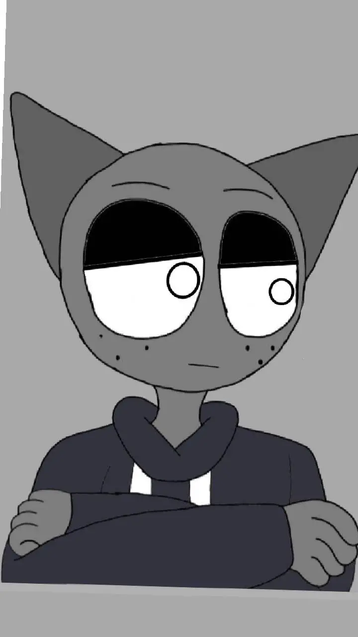 ai character: Gray background