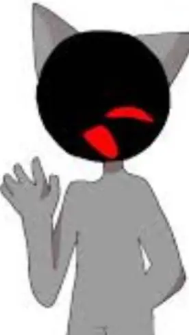 ai character: Gray background