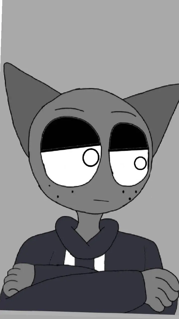 ai character: Gray background