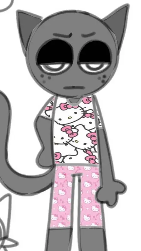 ai character: Gray background