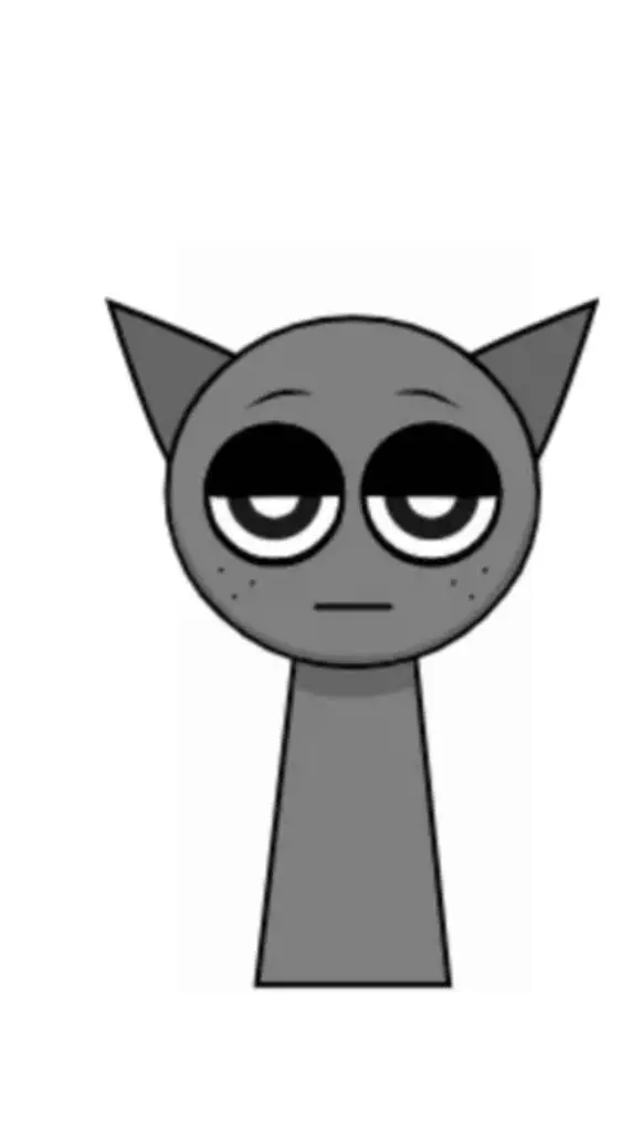 ai character: Gray background