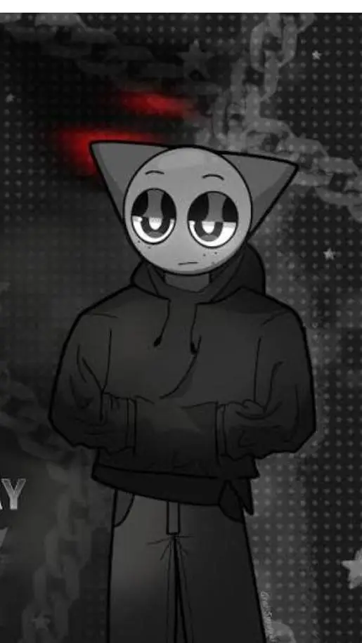 ai character: Gray background