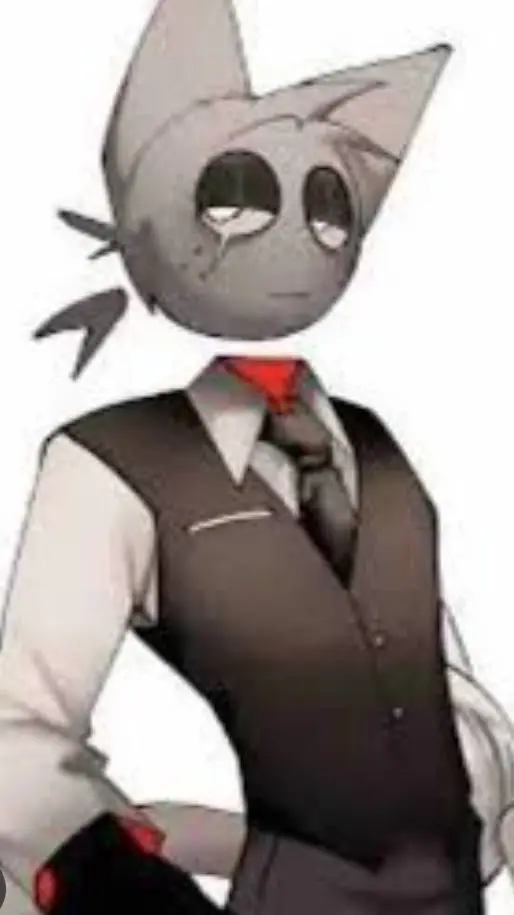 ai character: Gray background