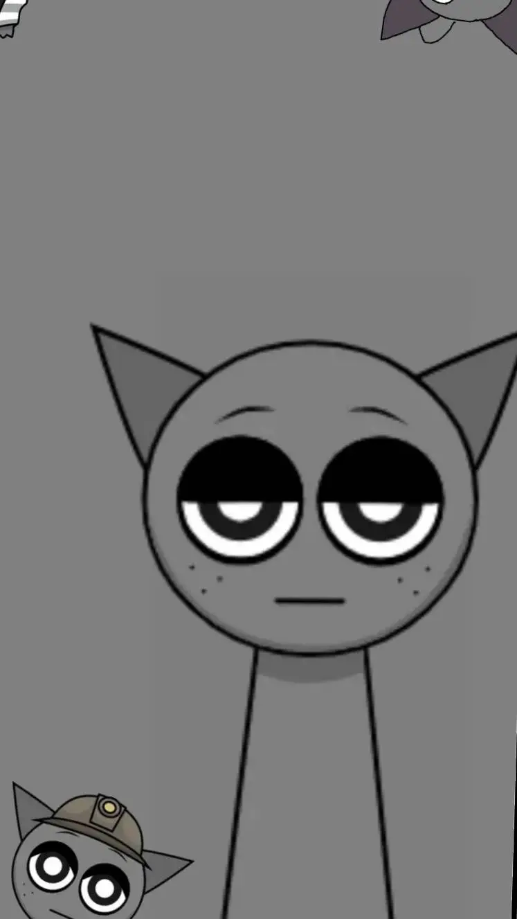 ai character: Gray background