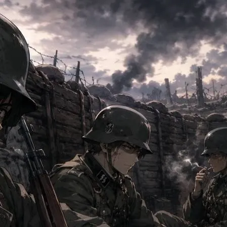 chat with ai character: 3 ww2 germans
