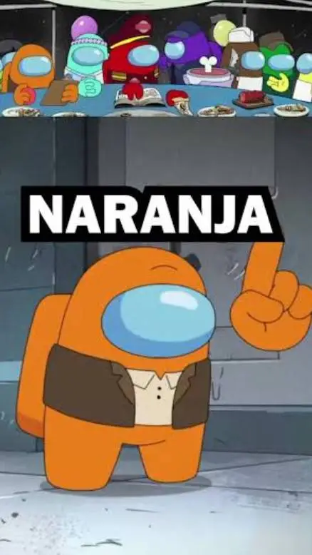 ai character: naranja 🧡 background
