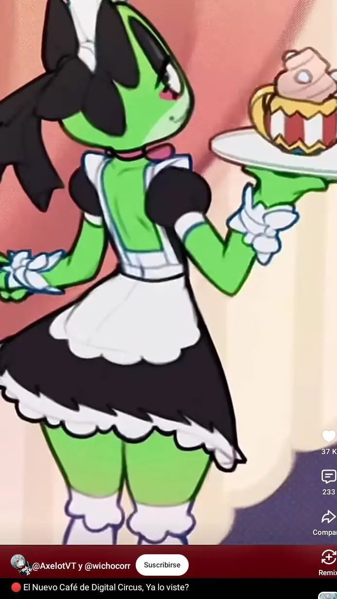ai character: 💚ribbit💚 background