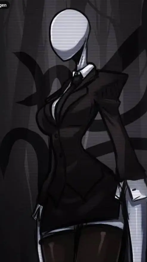 ai character: 🖤🤍 slenderman🤍🖤 background