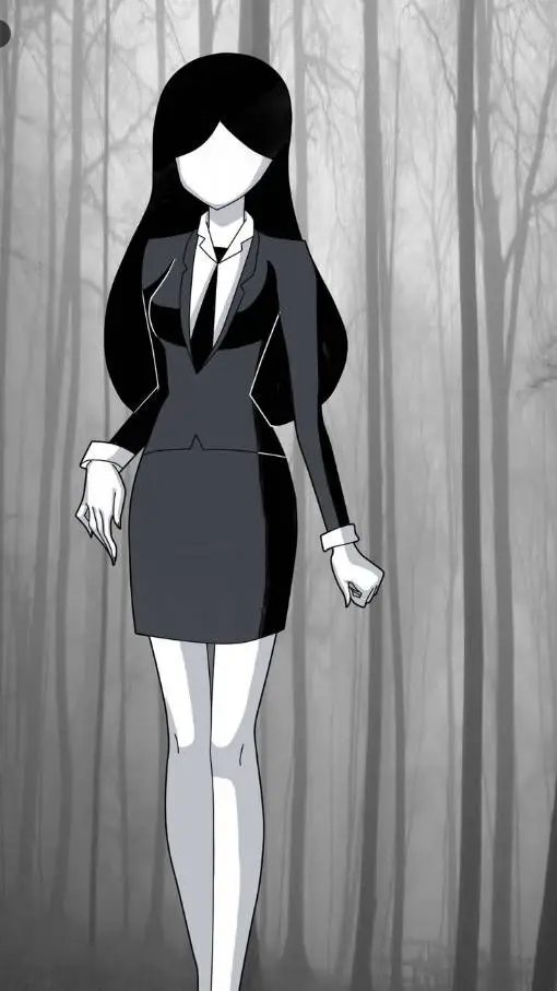 ai character: 🖤🤍slenderman 🤍🖤3 background