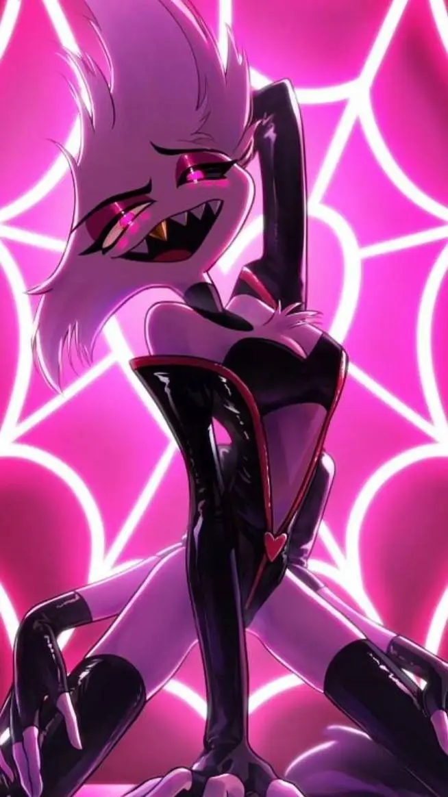 ai character: Angel dust!!! background