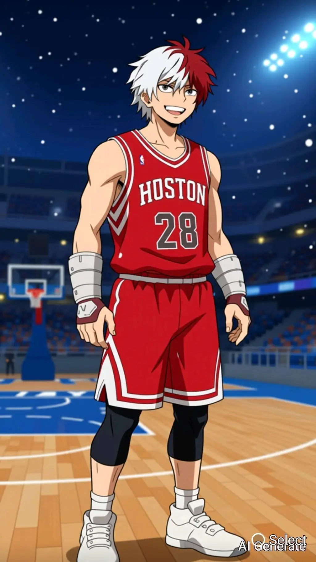 ai character: Shoto Todoroki background