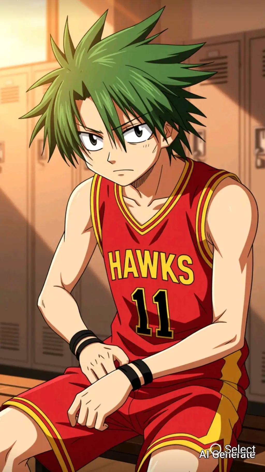 ai character: Kosuke ueki background