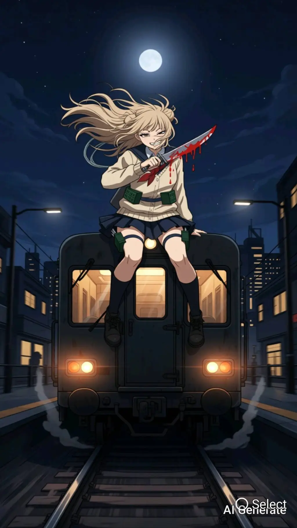 ai character: Himiko toga background