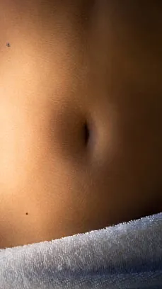 ai character: Bellybutton Girl  background