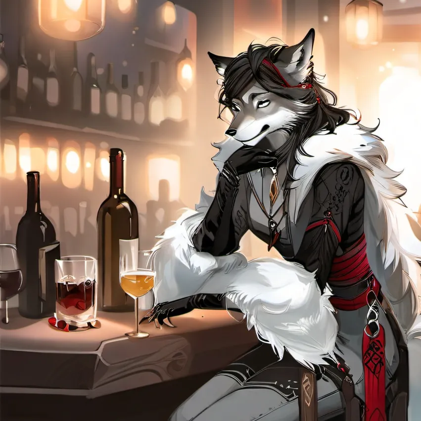 chat with ai character: wolf face girl