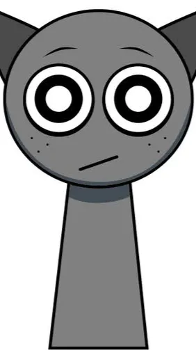 ai character: Gray background