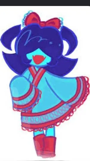 ai character: Aqua background