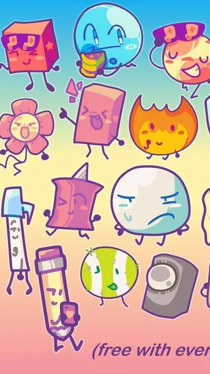 ai character: BFDI!  background