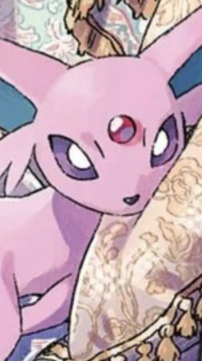 ai character: Espeon laying background