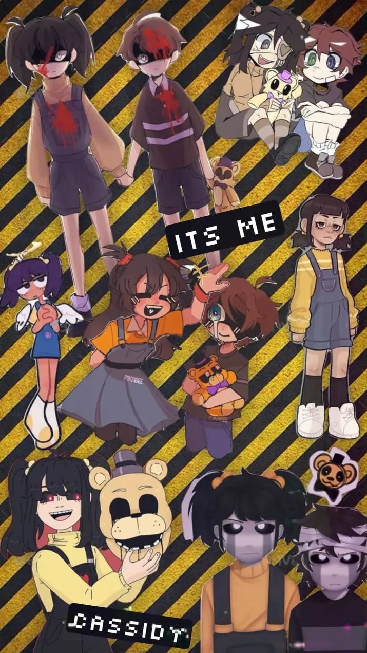 ai character: BSD x FNaF background