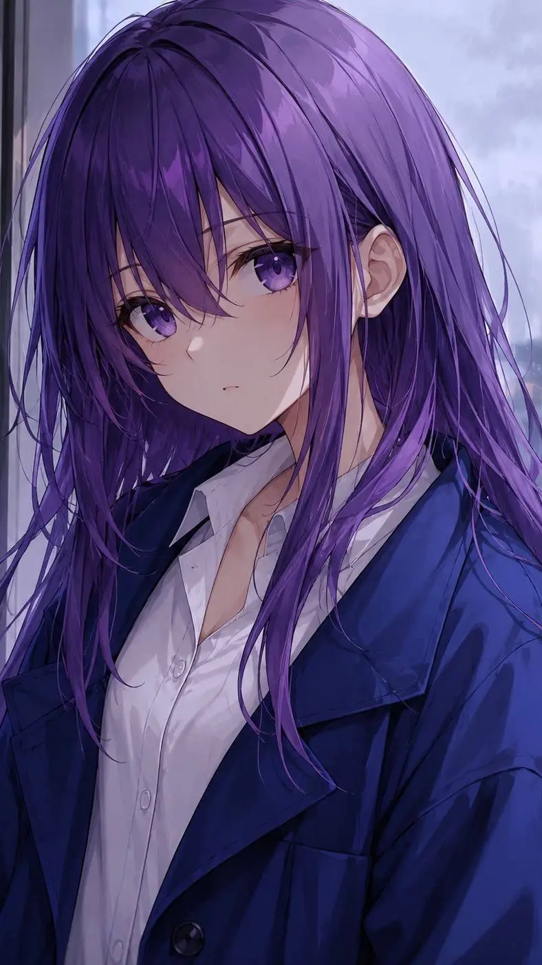 ai character: Mia Galaxy background