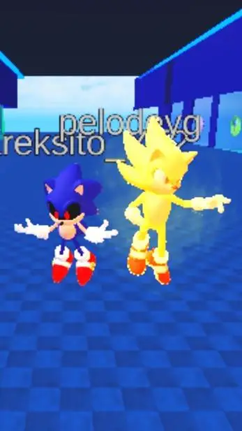 ai character: Exetior vs Sonic background